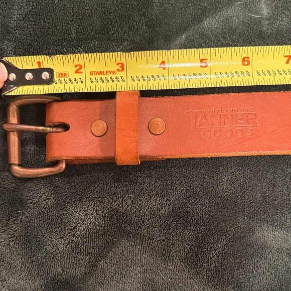 Tanner Goods Leather Belt, Size 30, Brown - Picture 2 of 10